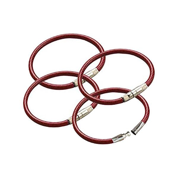 LuckyLine: 4-1/4 LOCKING CABLE RING RED
